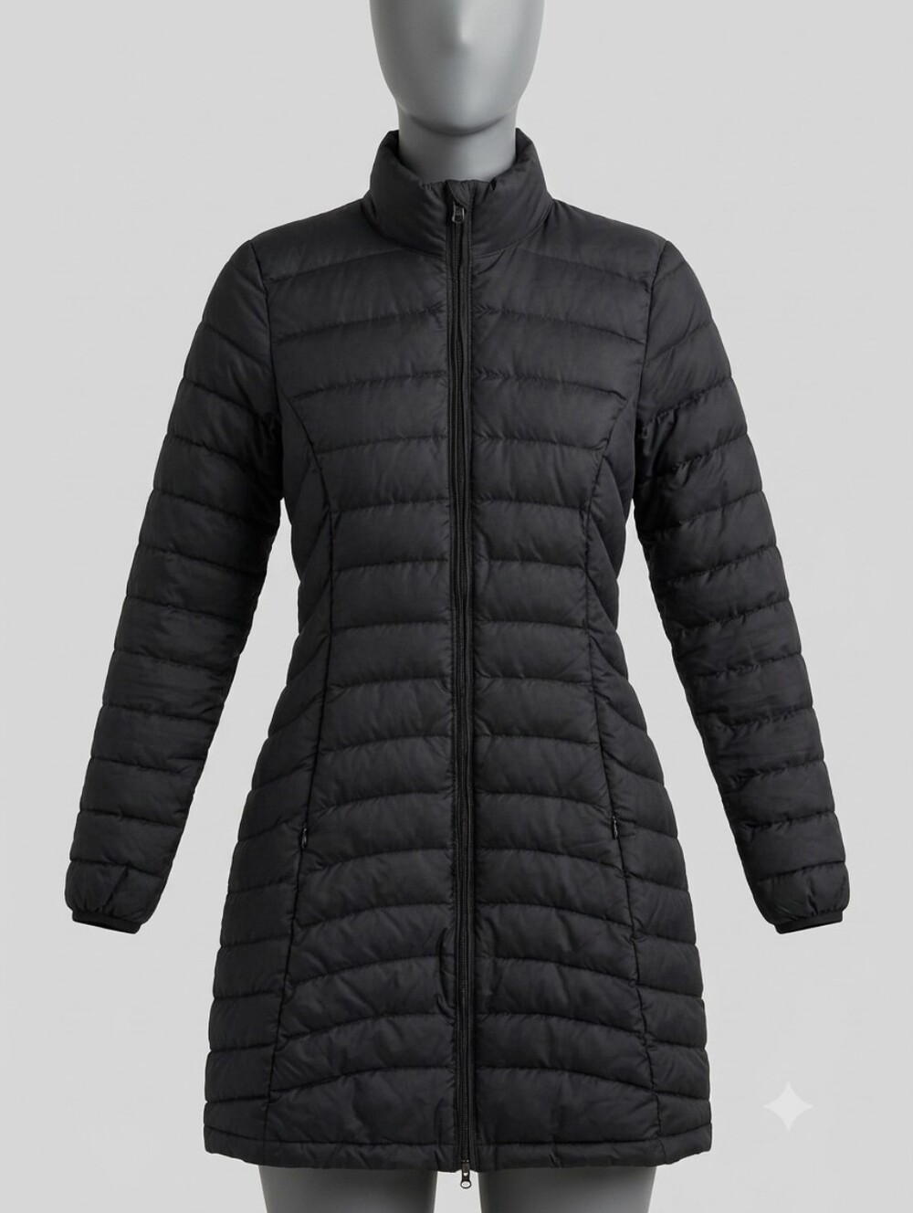 Patagonia Women’s Black Long Quilted Puffer Coat ~Size Small
